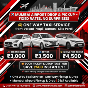 One Way Pickup and Drop from Mumbai Airport